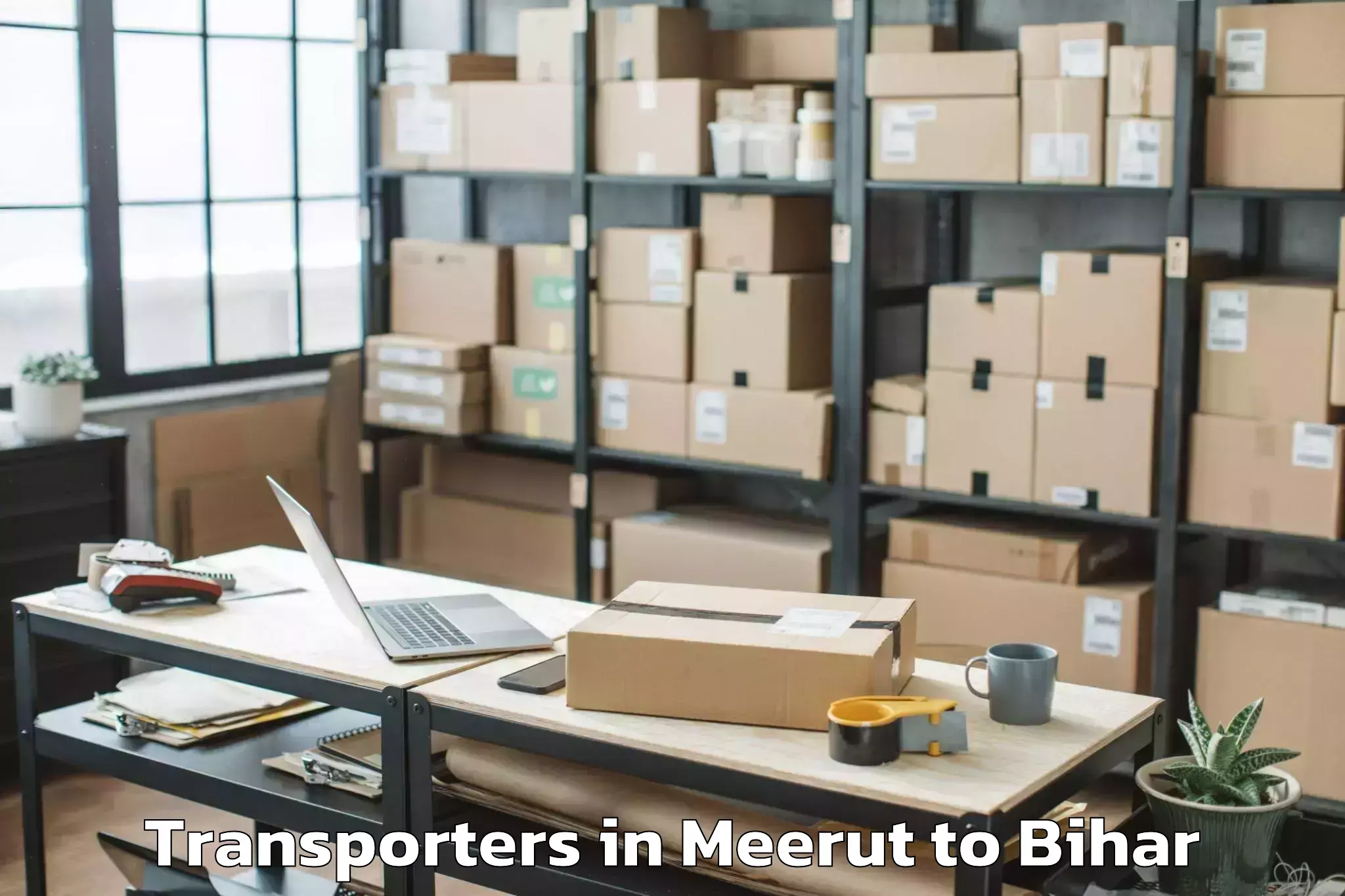 Book Meerut to Jainagar Transporters Online